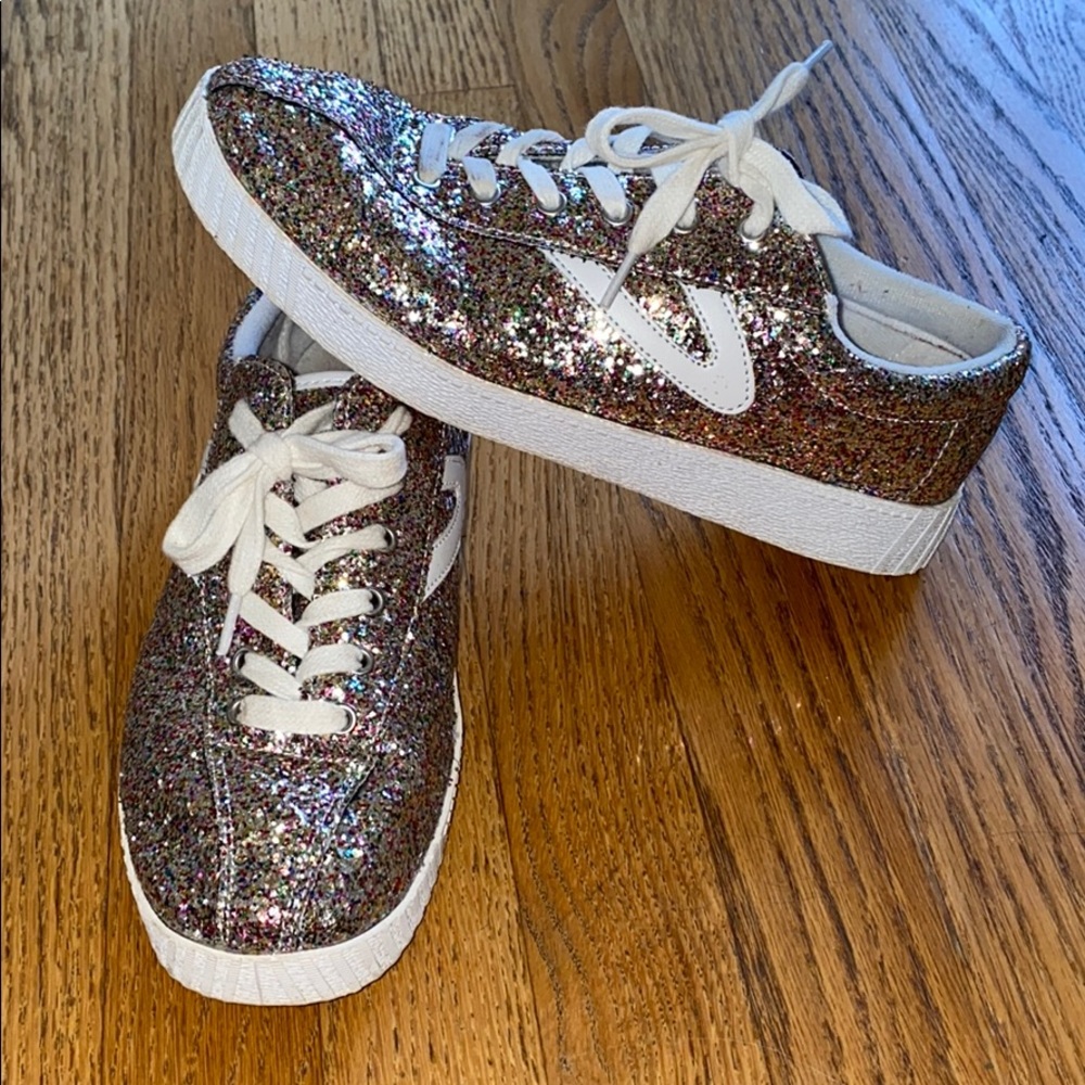 Tretorn x madewell glitter sneakers
